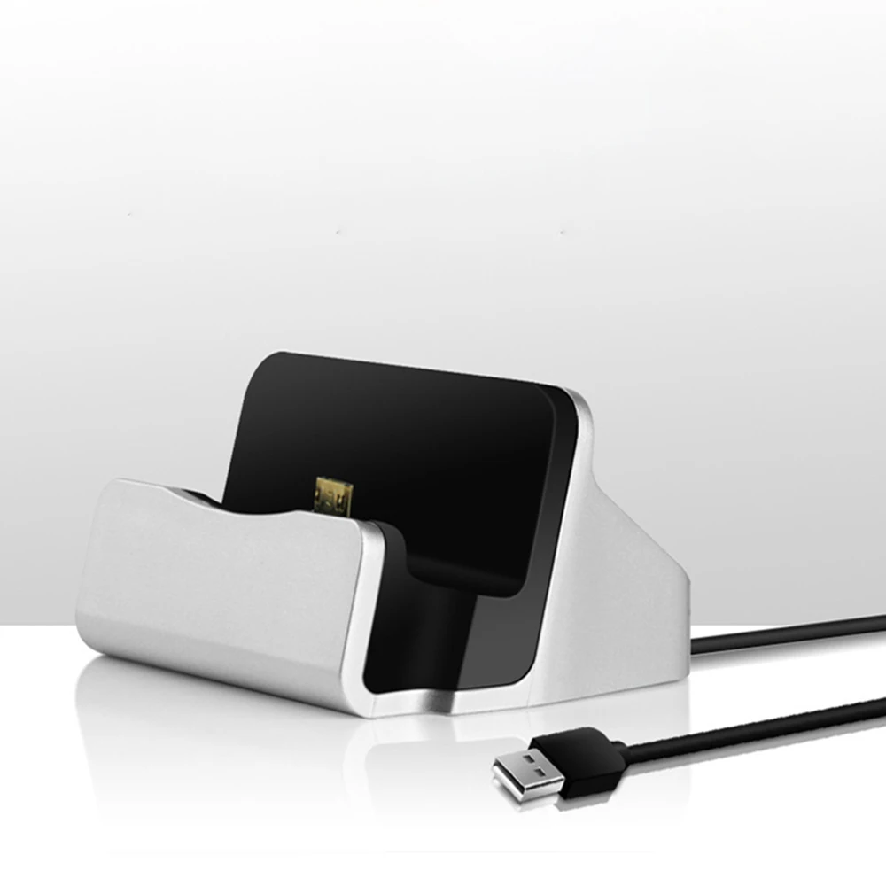 2IN1 Sync Data Charging Dock For Android Micro USB Station Desktop Cradle Stand Docking Charger For Xiaomi Redmi 5 Note 5 Pro 5A (4)
