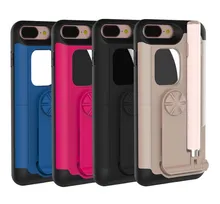 Selfie stick Phone Case for iPhone 7 Luxury Stand Holder Cover Case for iPhone 7 Plus Self-timer bar Function for Girls