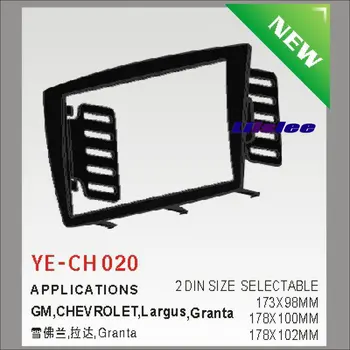 

Double 2 DIN Audio Front Surround Frame ABS Panel For GM Chevrolet largus granta Dash Mount Kit Adapter Bezel Facia