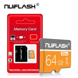 Nuiflash реального ёмкость micro sd карты 16 ГБ 32 micro sd Flash usb, для карты памяти 64 128 картао де memoria с бесплатным адаптером