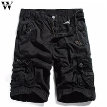Брендовые новые мужские шорты, однотонные спортивные штаны с карманами, мужские тренировочные пляжные короткие штаны до колена