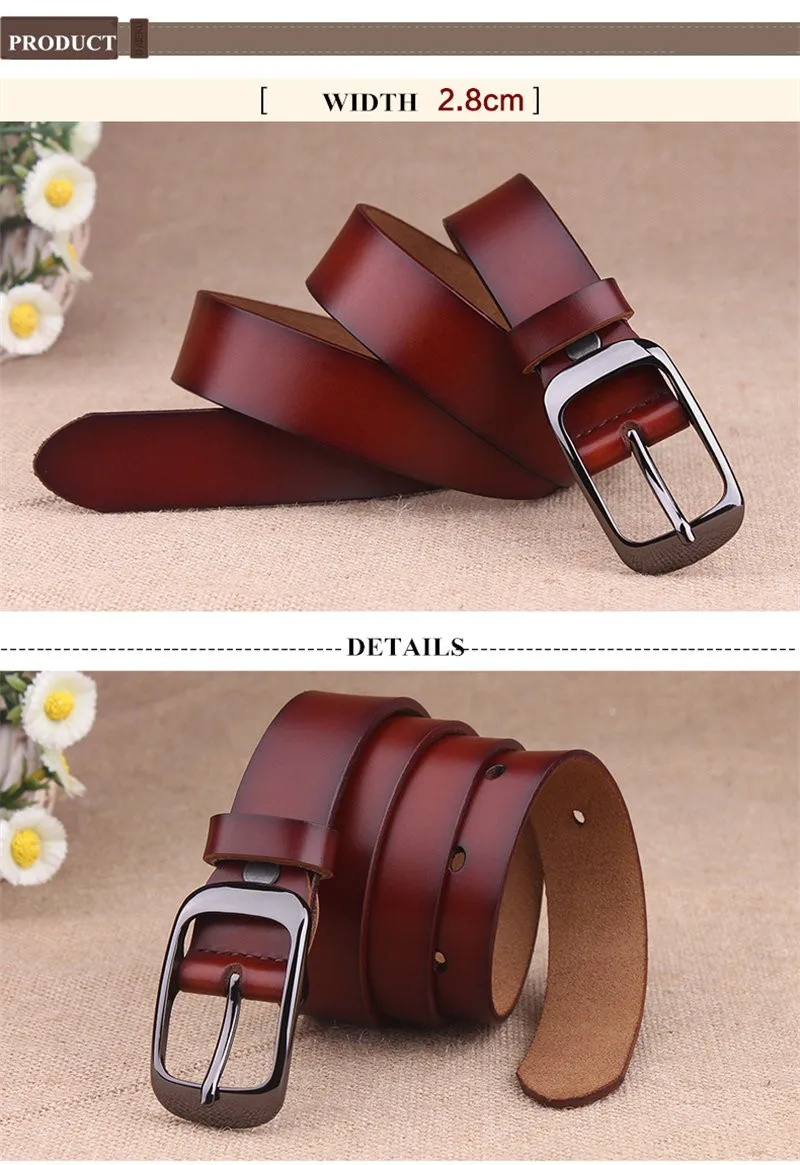 COWATHER Luxury cow genuine leather belt for women new arriving fashion design thin women belts top sell free shipping