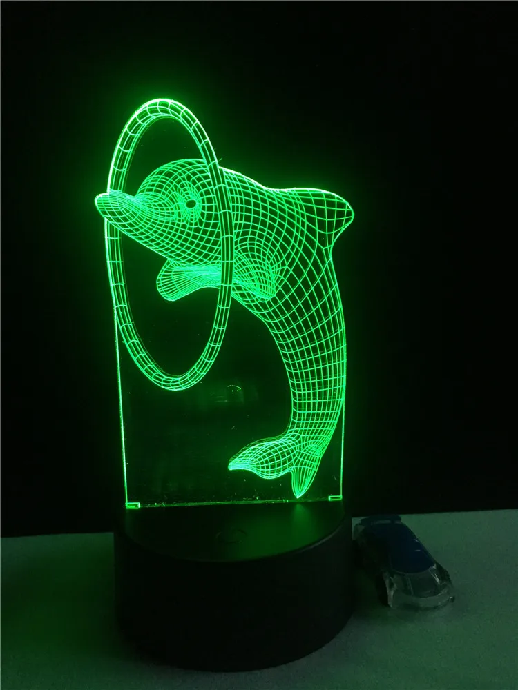 Популярная Рождественская елка Халк 3D Визуальный светодиодный ночник для детей