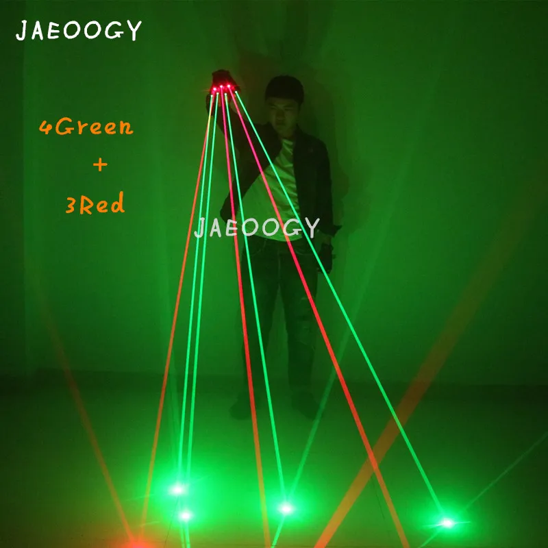 

Customized high quality green red laser gloves, nightclub lighting LED performance glasses gloves, stage party fluorescent props