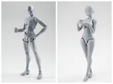 14cm SHF SHFiguarts Body Kun/Body Chan Archetype gray/Orange Ver PVC Action Figure Draw Mannequin Collectible Model Toys For kid 14cm SHF SHFiguarts Body Kun/Body Chan Archetype gray/Orange Ver PVC Action Figure Draw Mannequin Collectible Model Toys For kid