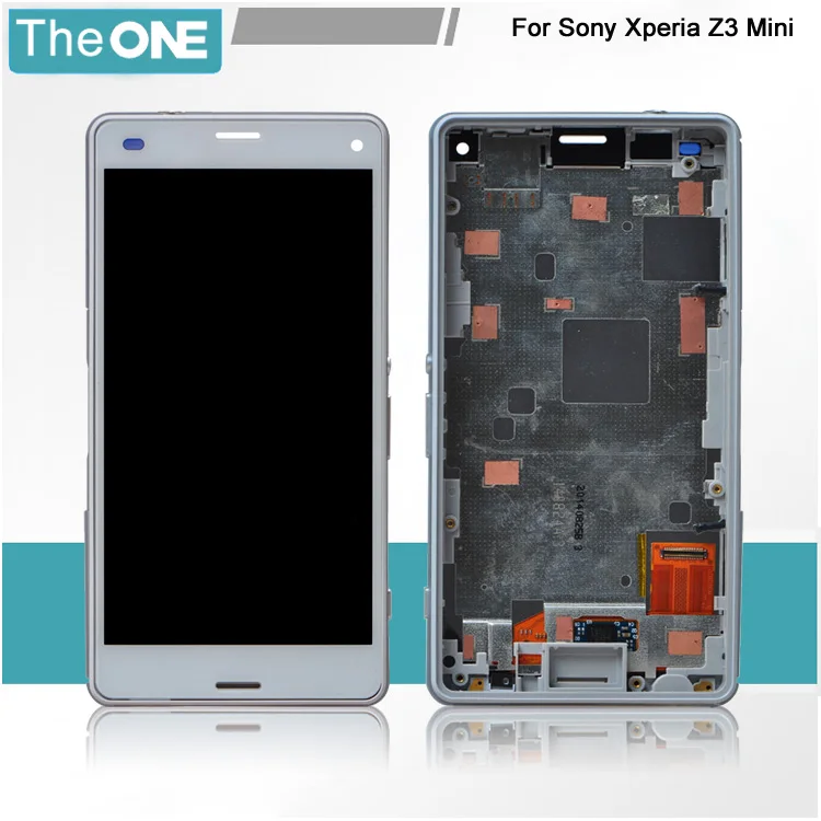 

For Sony for Xperia Z3 Mini Compact D5803 D5833 Full LCD Display Touch Screen Digitizer Assembly with frame Free shipping