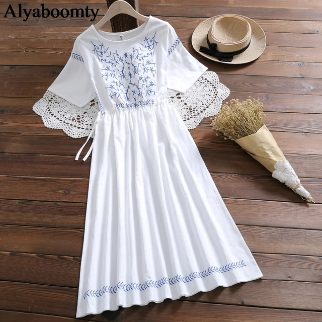 loose midi dress with sleeves