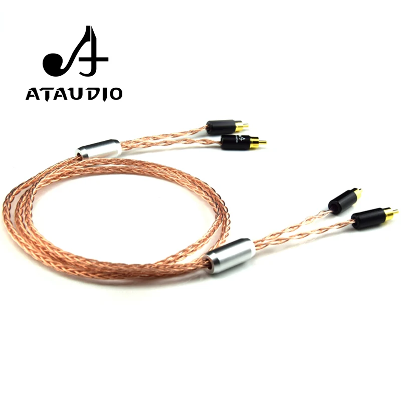 Аудиокабель ATAUDIO Hifi из чистой меди с RCA кабелем усилитель DVD плеера двойной
