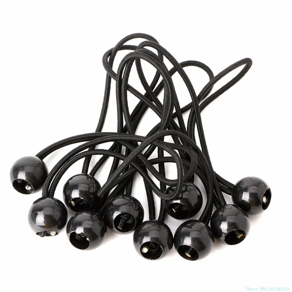 

New 10pcs/set Flag Pole Clip Ball Bungee Cord Ties Rope Attach Windsocks Flags To Poles useful Drop Ship