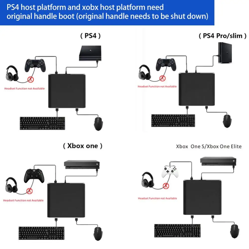 Professional Bluetooth Keyboard and Mouse Converter for Game Controller Pubg Mobile