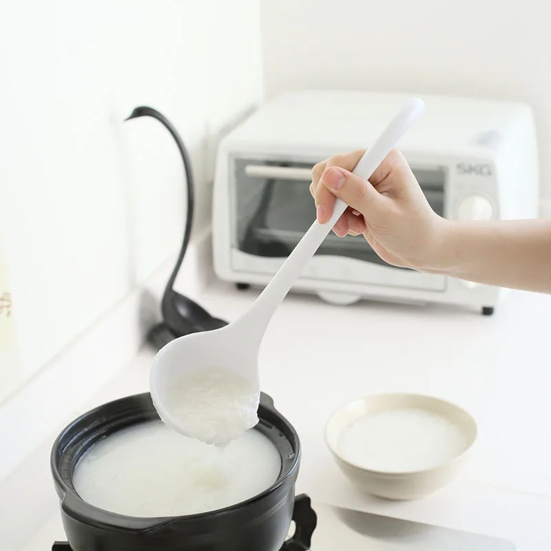 

Kitchen Cooking Tools Tableware Rich Creative Swan Soup Spoon Long Handle Dinnerware Lovely Monster Porridge Spoons With Tray