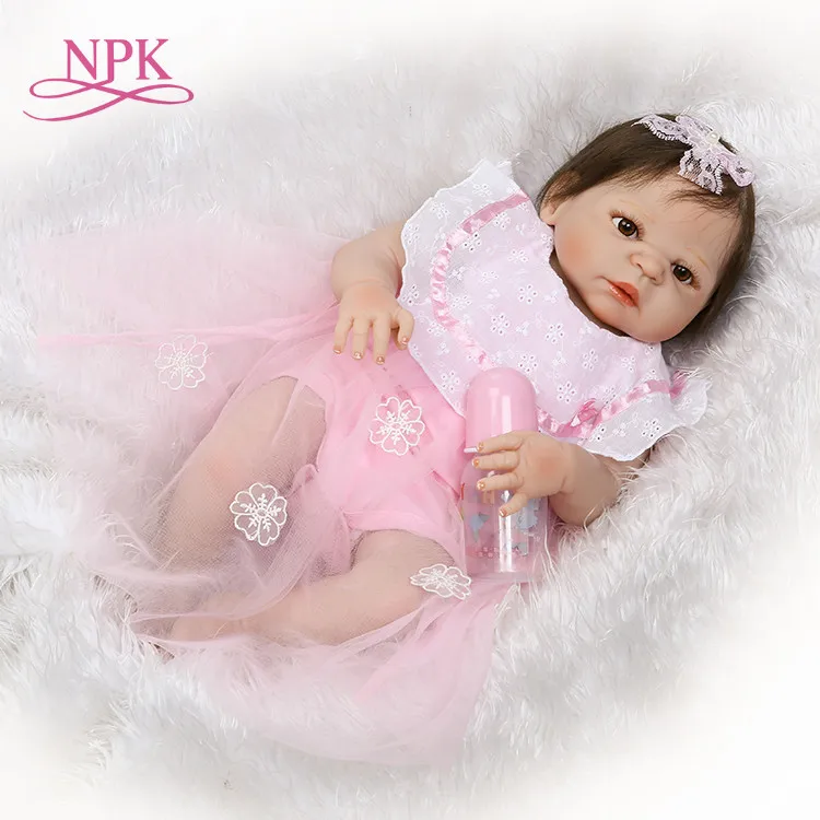

NPK reborn doll with soft real gentle touch new design girl gender doll pink clothes doll best gift for your daughters