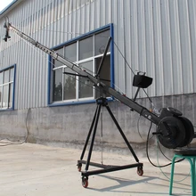 jib crane 6m 2-axis Octagon pan tilt head portable camera crane dslr with dolly and monitor Factory supply jib crane 6m 2-axis Octagon pan tilt head portable camera crane dslr with dolly and monitor Factory supply