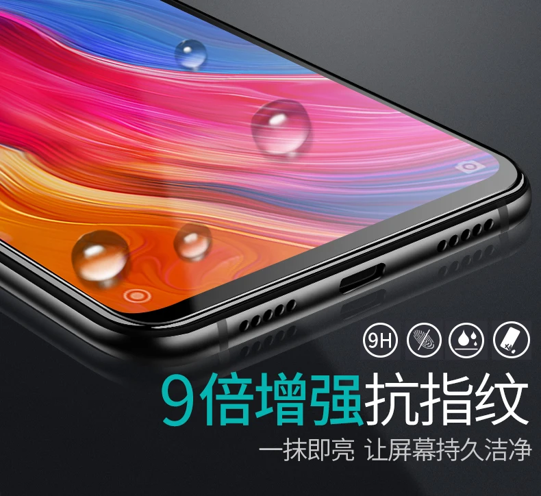 Bonaier тройной сильный антибликовый для Xiaomi Mi 8 Полный Клей закаленное стекло для Xiaomi Mi 8 протектор экрана 9H 2.5D стеклянная пленка