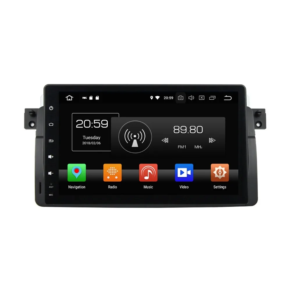 Top Android 8.0 Octa Core 9" Car Multimedia DVD GPS Head Unit for BMW E46 M3 1998-2005 RAM Radio Bluetooth 3G 4G WIFI Mirror-link 1