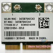 Ssea оптовые Broadcom bcm943142hm WI-FI Bluetooth 4.0 802.11b/G/N Половина Mini pci-e WLAN Беспроводная карта 300 Мбит/с