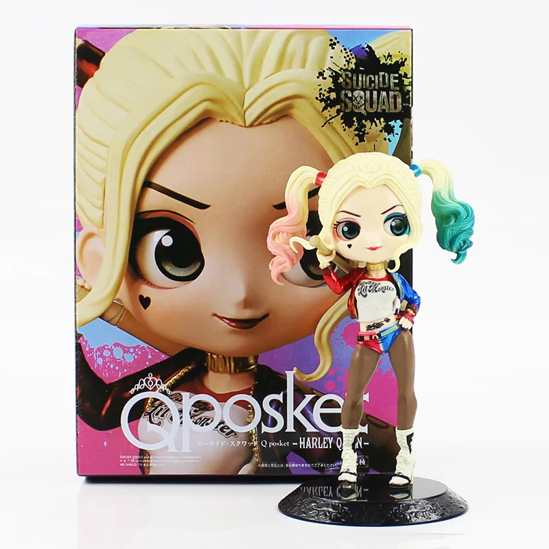 16cm Q Posket Harley Quinn The Suicide Squad Pvc Action Figure Model Collection Toys Doll Girls Gifts With Box Action Toy Figures Aliexpress