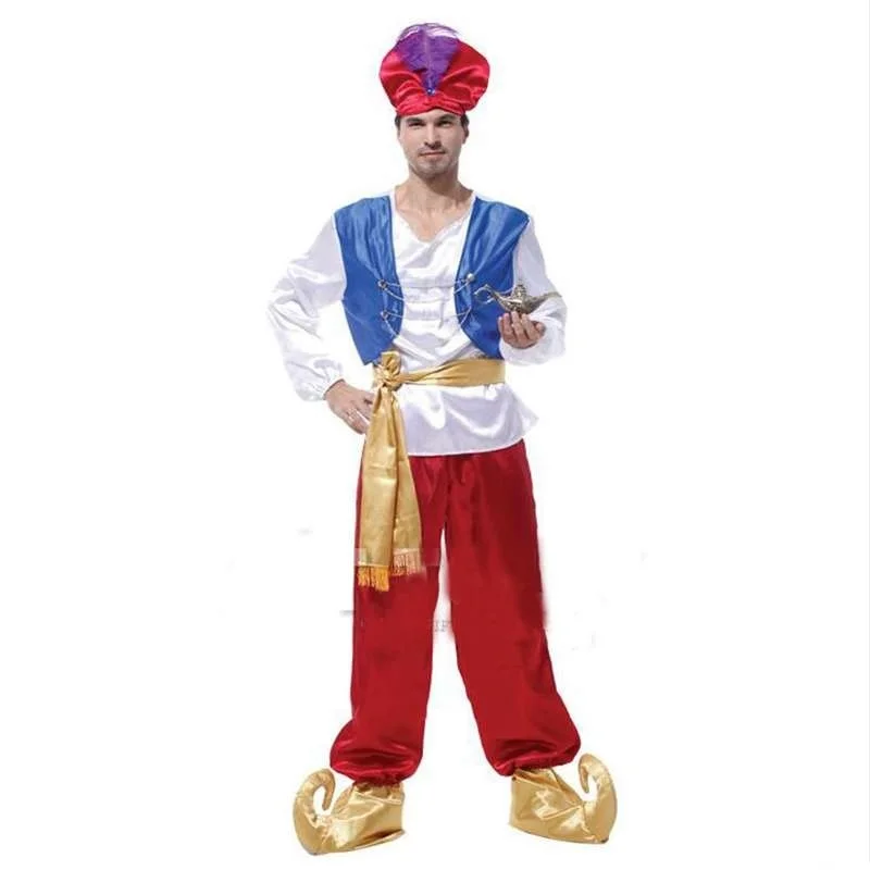 Лампа Ала Дин Ролевые костюмы для игр Хэллоуин Арабская одежда карнавал праздничное платье Ала традиционная униформа