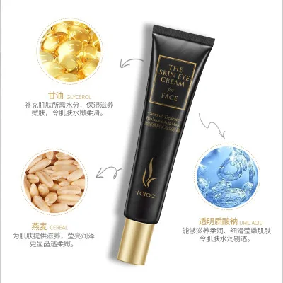 

HOREC Rice Firming Lift Eye Cream Eye Care Anti Aging Under Dark Circles Bags Remove Instant Ageless Whitening Moisturizing