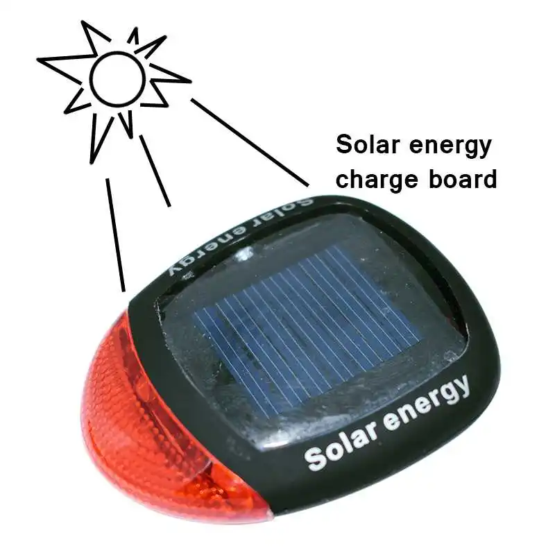 Cheap New Solar Power LED Rear Flashing Tail Light Bicycle Night Cycling Safety Warning Lamp Adjustable Clamp Bike Accessories 0