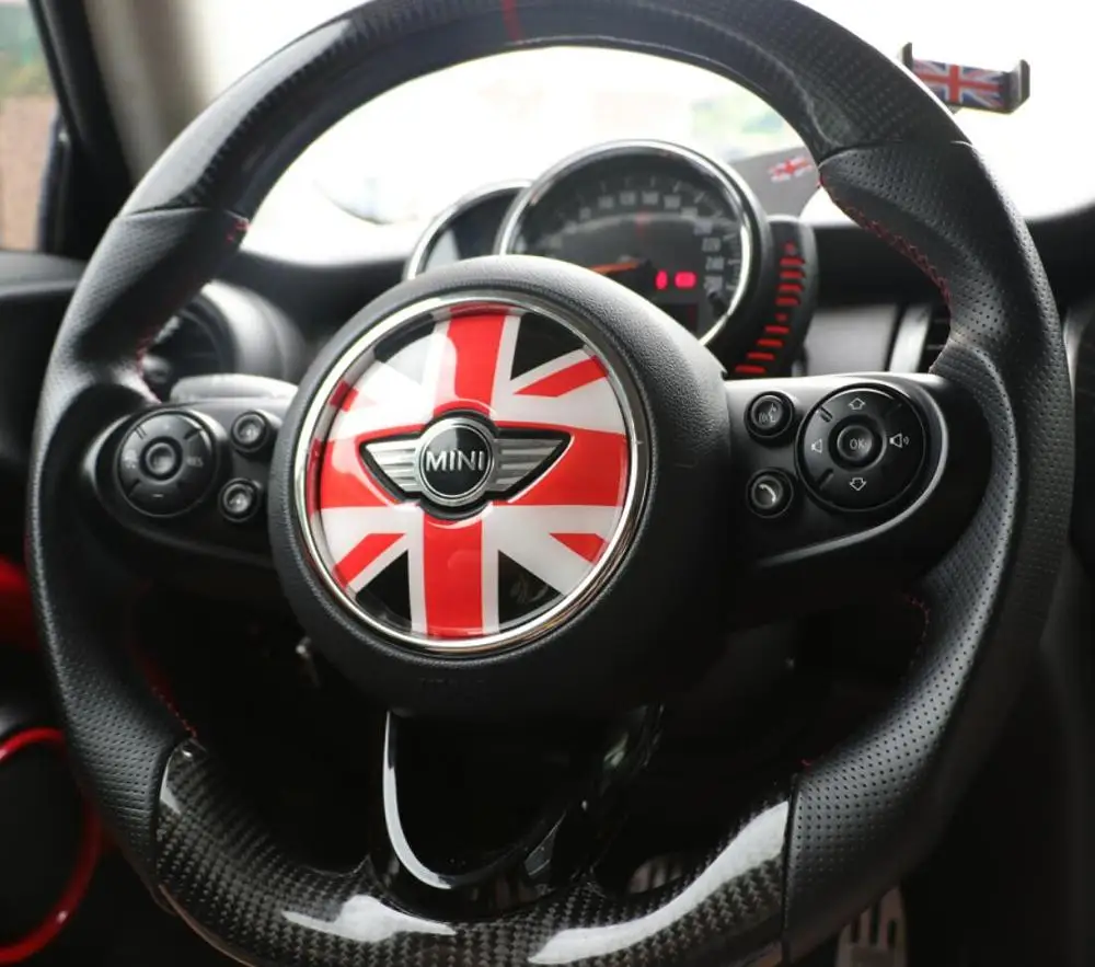 Наклейка на руль в центре украшение для BMW MINI Cooper JCW F54 F55 F56 F60 New Countryman