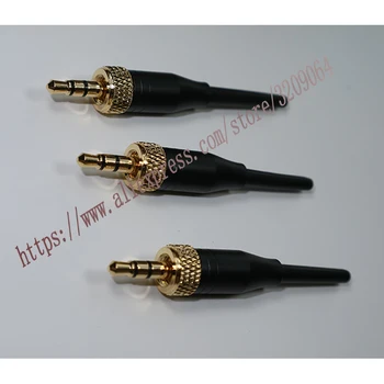 

3pcs Gold Plated 3.5 stereo lock plug / black microphone 3.5 stereo screw //3.5 stereo audio plug
