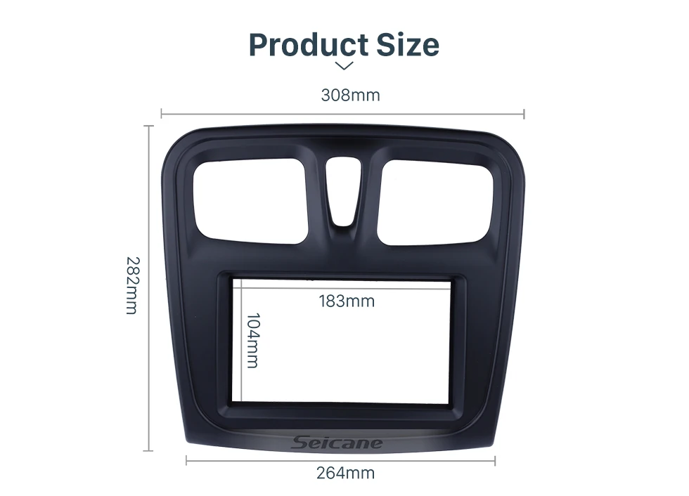 Seicane 2 DIN Автомобильная радиосвязь для- Renault Sandero Logan установка рамы приборной панели комплект обшивки крышки