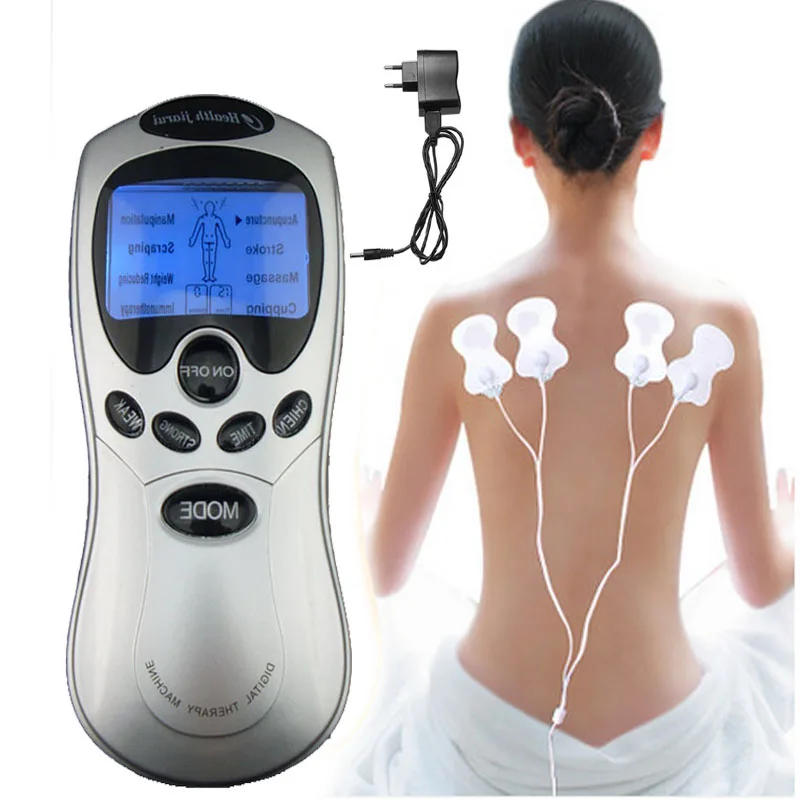 4 القطب الرعاية الصحية عشرات الوخز بالإبر الكهربائية العلاج Massageador آلة نبض الجسم Slimmming النحات مدلك جهاز