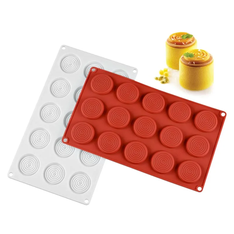 

Tourbillon Silicone Cake Mold Chocolate for For Baking Truffles Jelly Dessert Tools Molds Ice Mould Cake Decoration Tools
