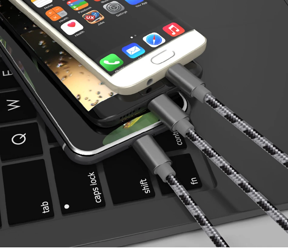 !ACCEZZ 3 in 1 USB Cable 2A Charging Line Micro USB Type C Lighting For iPhone XR XS MAX Charger Phone Cable For Samsung S9 S8  (17)
