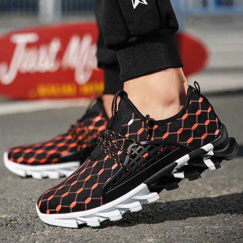 

Fashion Leisure Flat Mesh Men Casual Shoes Lac-up Men Shoes Lightweight Comfortable Breathable Walking Jogging Sneakers Male