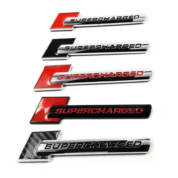 

10PCSXABS Plastic Supercharged Auto Stickers Emblems Badges Logos