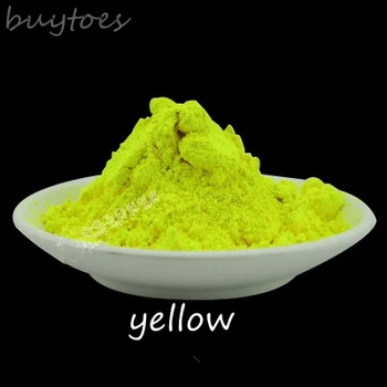 

500g/lot Lemon yellow Fluorescent Powder ,Phosphor Pigment Powder DIY Decoration Material,not Luminous Powder.