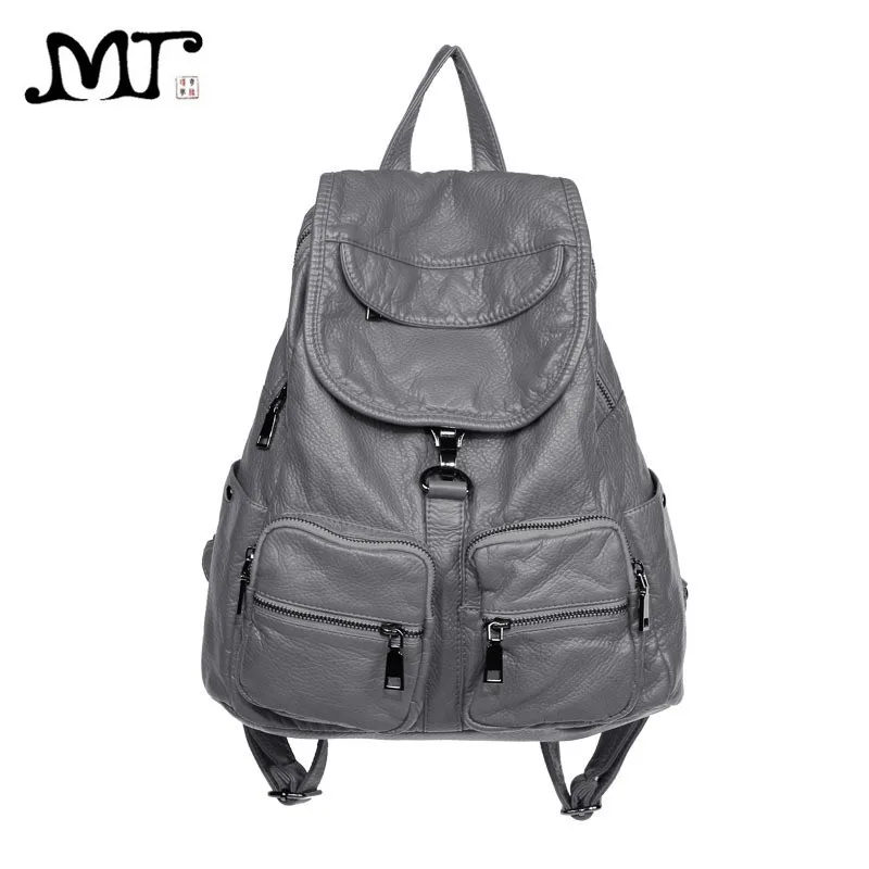 women's soft leather backpack purse