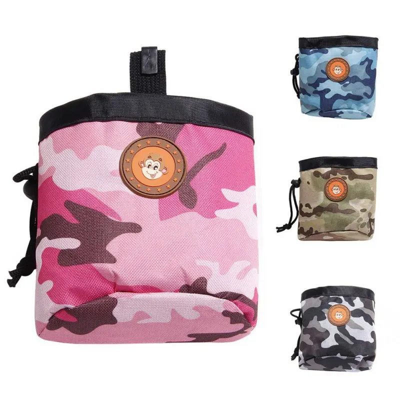 

Pet Oxford Camouflage Outdoor Training Pouch Dog Nylon Liner Cloth Portable Waist Snack Bag Dog Outdoor Training Supplies