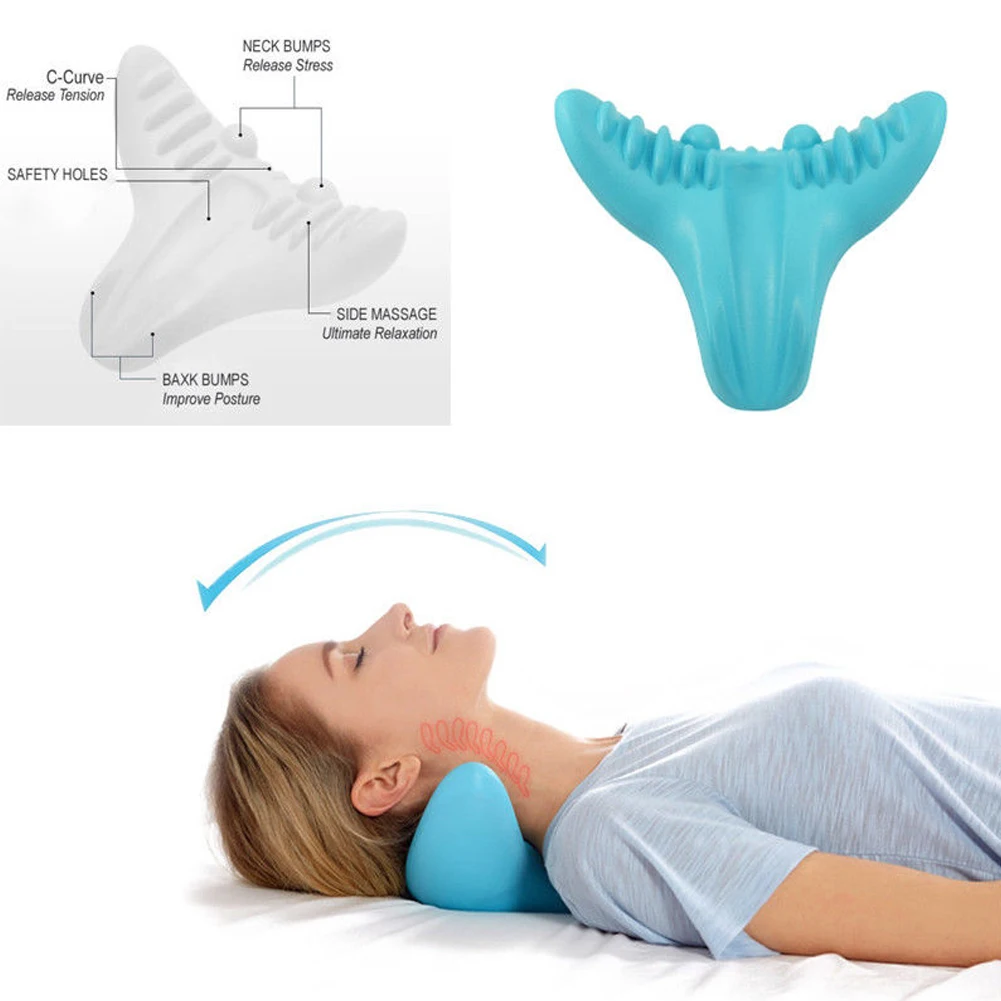 Brand New Style C-Rest Massage Neck Support Pillow Relaxation Shoulder Total Pillow Massage NEW