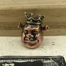 EDC инструменты медь латунь король Шрек бусы на шнурок Паракорд Нож-кулон инструмент EDC нож бусины#111