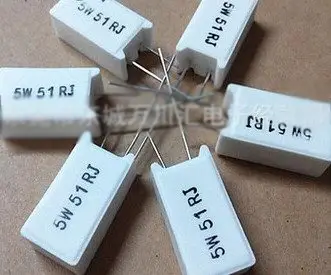 New And Original 5w 51rj Ohm +/-5% Vertical Cement Resistor / 5w51rj
