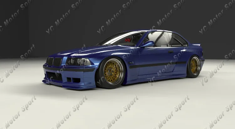 Комплект из стекловолокна FRP подходит для кузова 1992 1999 E36 M3 Coupe GRD PD передняя губа