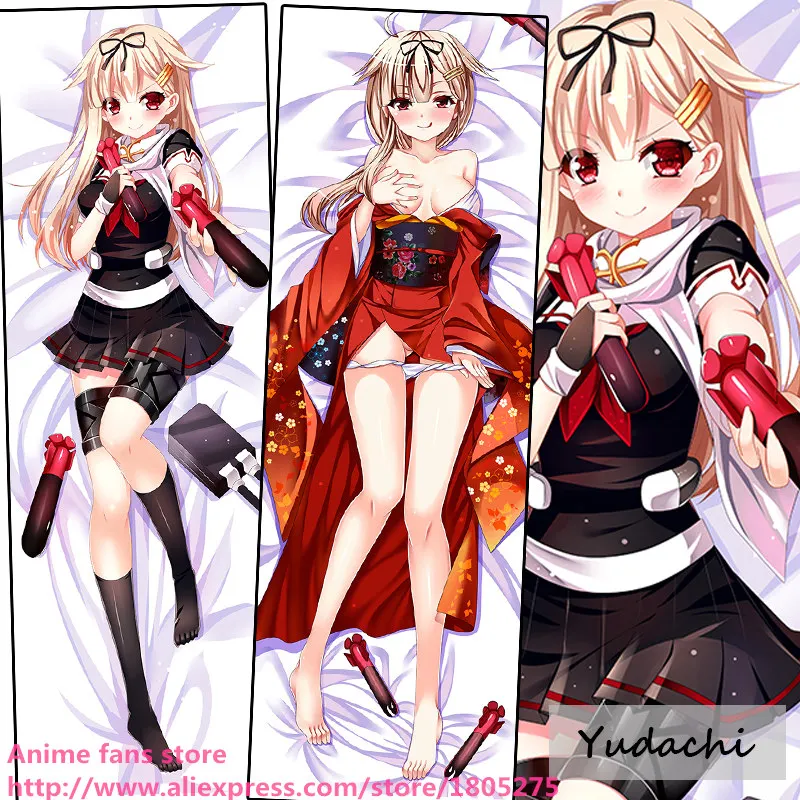 

Cute Japanese Anime Pillowcase Kantai Collection Sexy Yudachi Lovely Pillow Case decorative Hugging Body Bedding