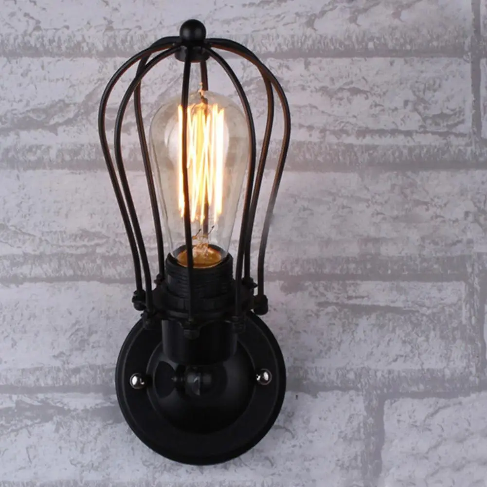 Vintage Industrial Double Head Wall Sconce Lights American rustic wrought iron antique restaurant corridor Decor LED wall lamp