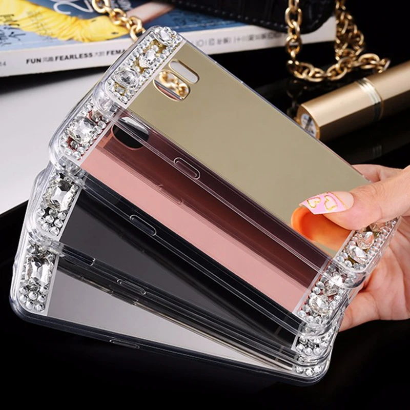Kisscase роскоши зеркало Алюминий случае Коке для iPhone 6 S 7 Plus чехол телефона Samsung Galaxy S7