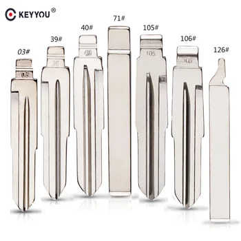 

KEYYOU #03 39 40 71 105 106 126 Remote Key Blade For Chevrolet Cruze Epica Lova Camaro Impala Captiva Aveo Spark Blank Replace