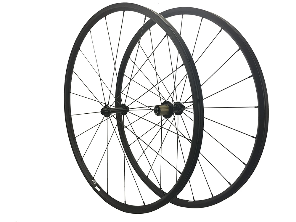 1225g Super Light Carbon Road Bike/Bicycles Wheels 30mm Tubular 23mm Width Carbon Fiber Wheelset