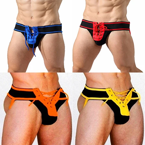 New Arrival Men Sexy Althetic Strap Underwear Ass Expose Backless Lace