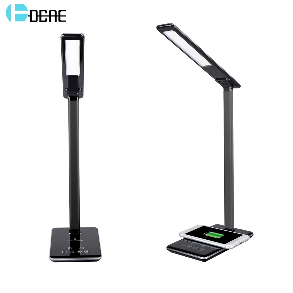 

DCAE QI Wireless Charger Dock With Night LED Lamp Wirless Charging Pad For iPhone XS Max XR X 8 Samsung S9 S8 Plus USB Charger