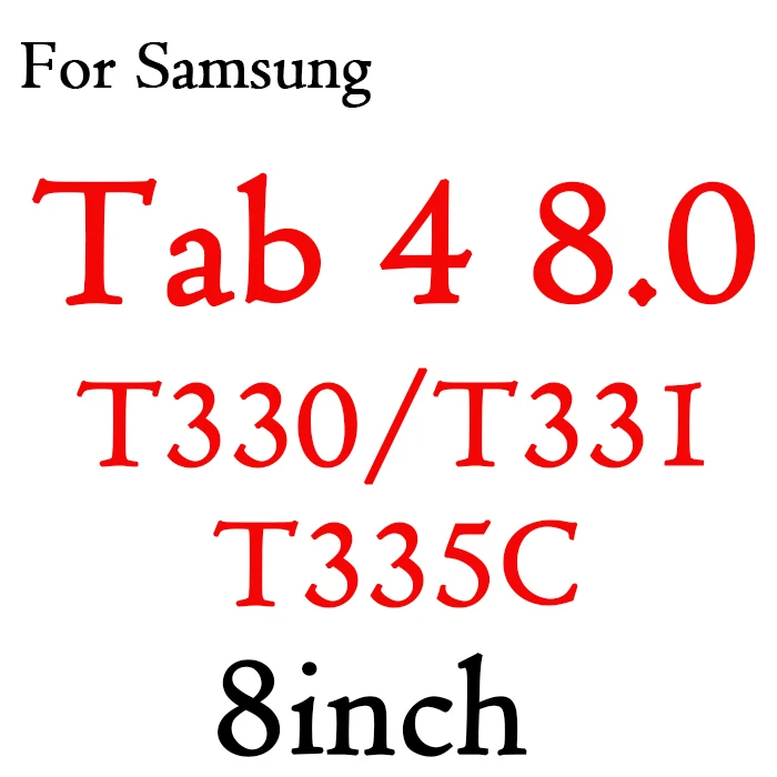 Закаленное стекло HD защитная пленка для экрана 9H 0,3 мм для samsung Galaxy Tab 2 3 4 S A E 8,4 7,0 8,0 A6 стеклянная серия для планшета - Цвет: T330