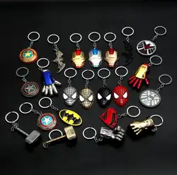 Мстители 3 Бесконечная война Ironman брелок кольцо игрушка набор 2018 Новый Человек-паук Капитан Америка щит Шлем вечерние украшения