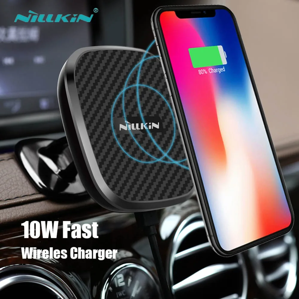Nillkin Car Mount Stand Wireless Charger for iPhone X 8 Plus 10W Fast Wireless Charging Pad for Samsung S9 S8 Plus Note 9 8 S7 Nillkin Car Mount Stand Wireless Charger for iPhone X 8 Plus 10W Fast Wireless Charging Pad for Samsung S9 S8 Plus Note 9 8 S7