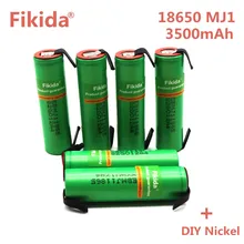 6 pcs Original para LG INR18650MJ1 10A descarga li-iony MJ1 18650 bateria célula de bateria 3500 mah baterias INR18650MJ1 + DIY nicke